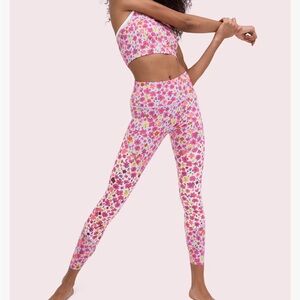 Kate Spade ♠️ Floral Pink Leggings- Small